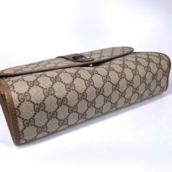 🔴SOLD🔴Gucci GG Monogram Ophidia Clutch - Picture 7 of 13